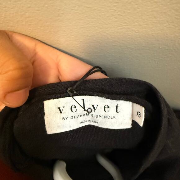 Velvet By Graham & Spencer‎ Size XS Heathered Black Turtleneck Dress in Black - Picture 6 of 7